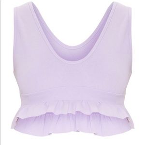 Lilac Plunge Top